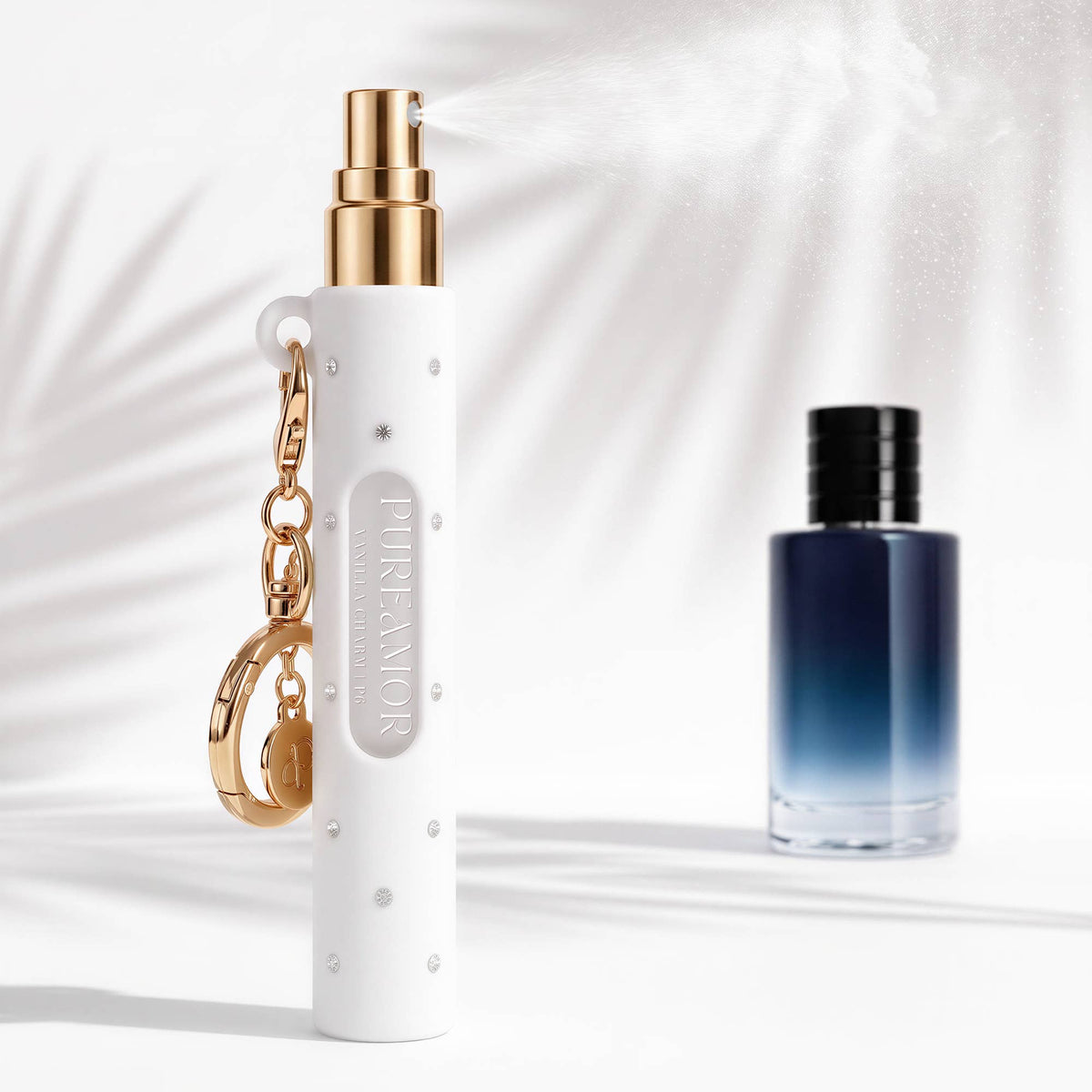 Pureamor 12 mL Travel Spray Perfume Keychain