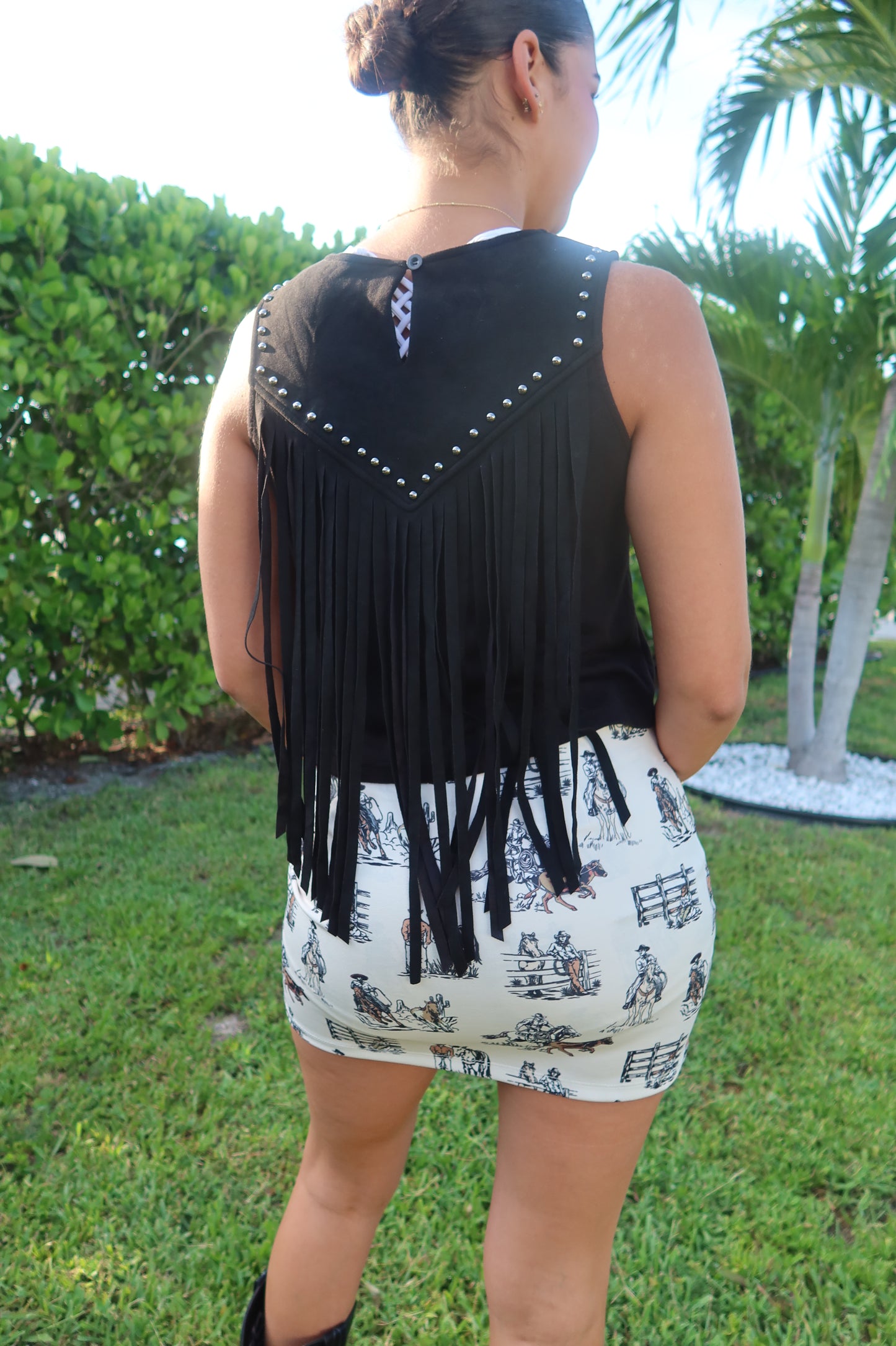 Studded Fringe Tank