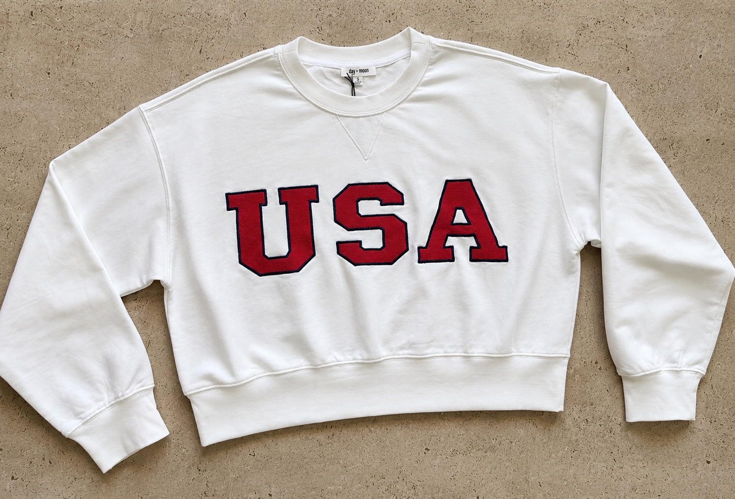 USA Cropped Lounge Sweatshirt
