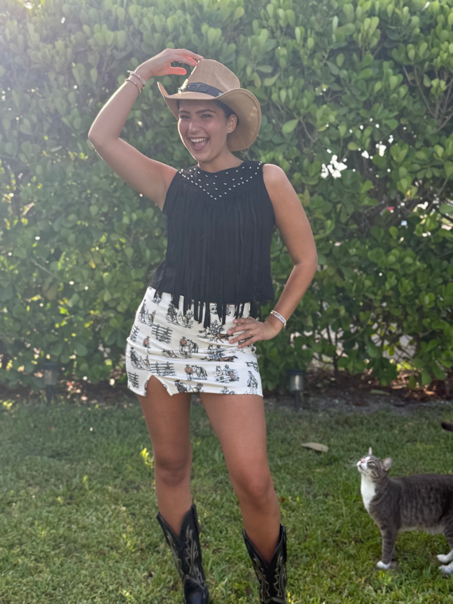 Studded Fringe Tank