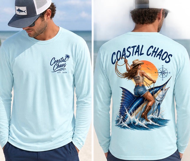 Coastal Chaos Marlin Long Sleeve Performance Tee