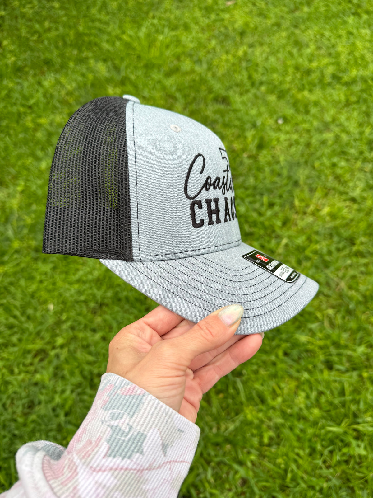 Coastal Chaos Black & Gray Richardson Trucker Hat