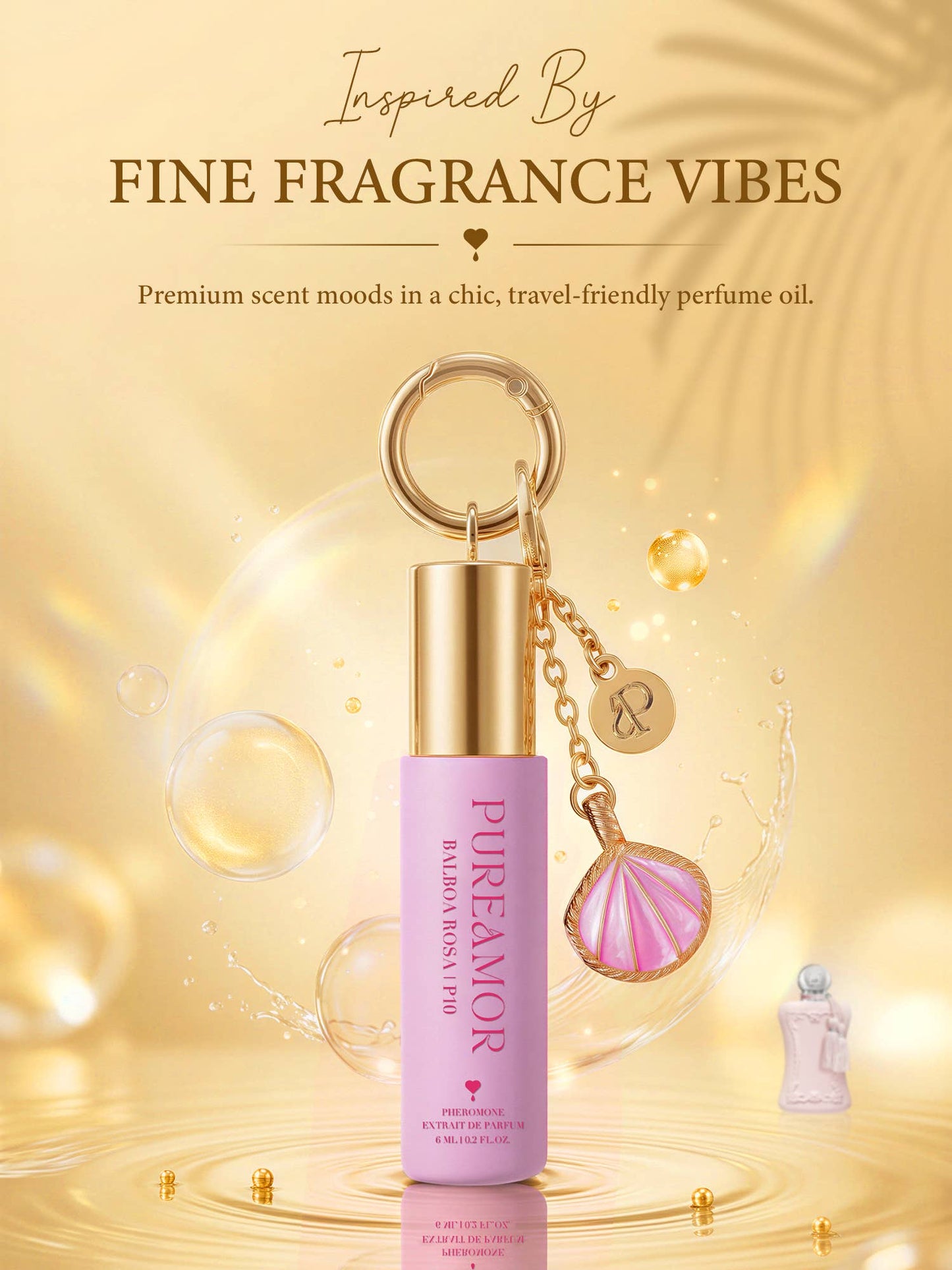 Balboa Rosa | Roll-on Pheromone Keychain Perfume Oil - 6ml