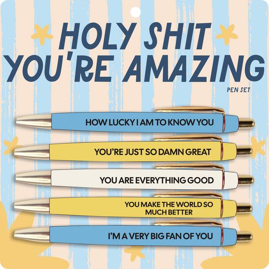Holy Sh*t You’re Amazing Pen Set 💙✨