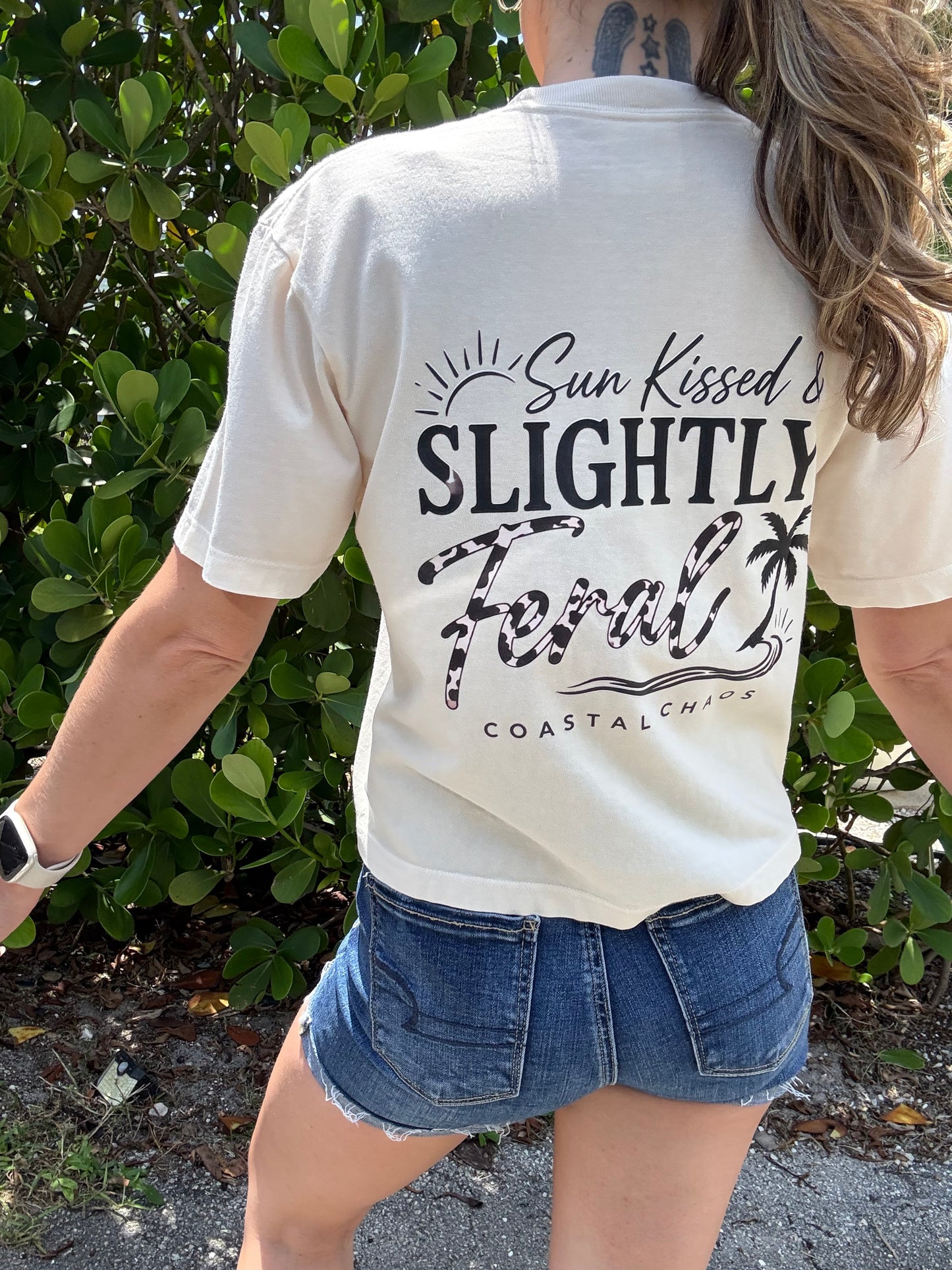 Sun Kissed & Slightly Feral Crop Tee