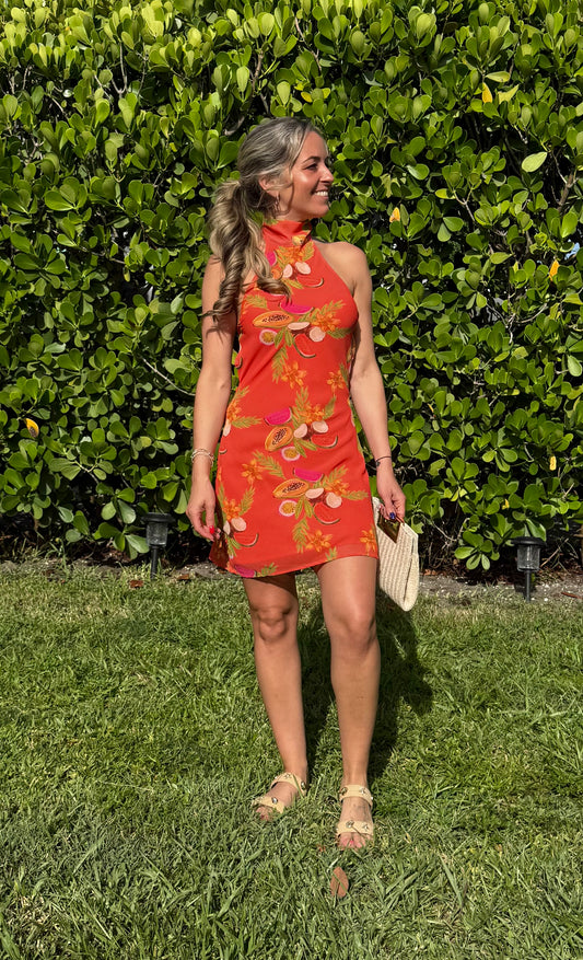 Island Nectar Halter Dress