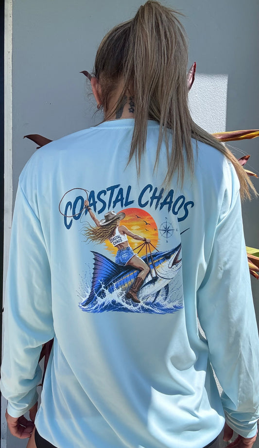 Coastal Chaos Marlin Long Sleeve Performance Tee