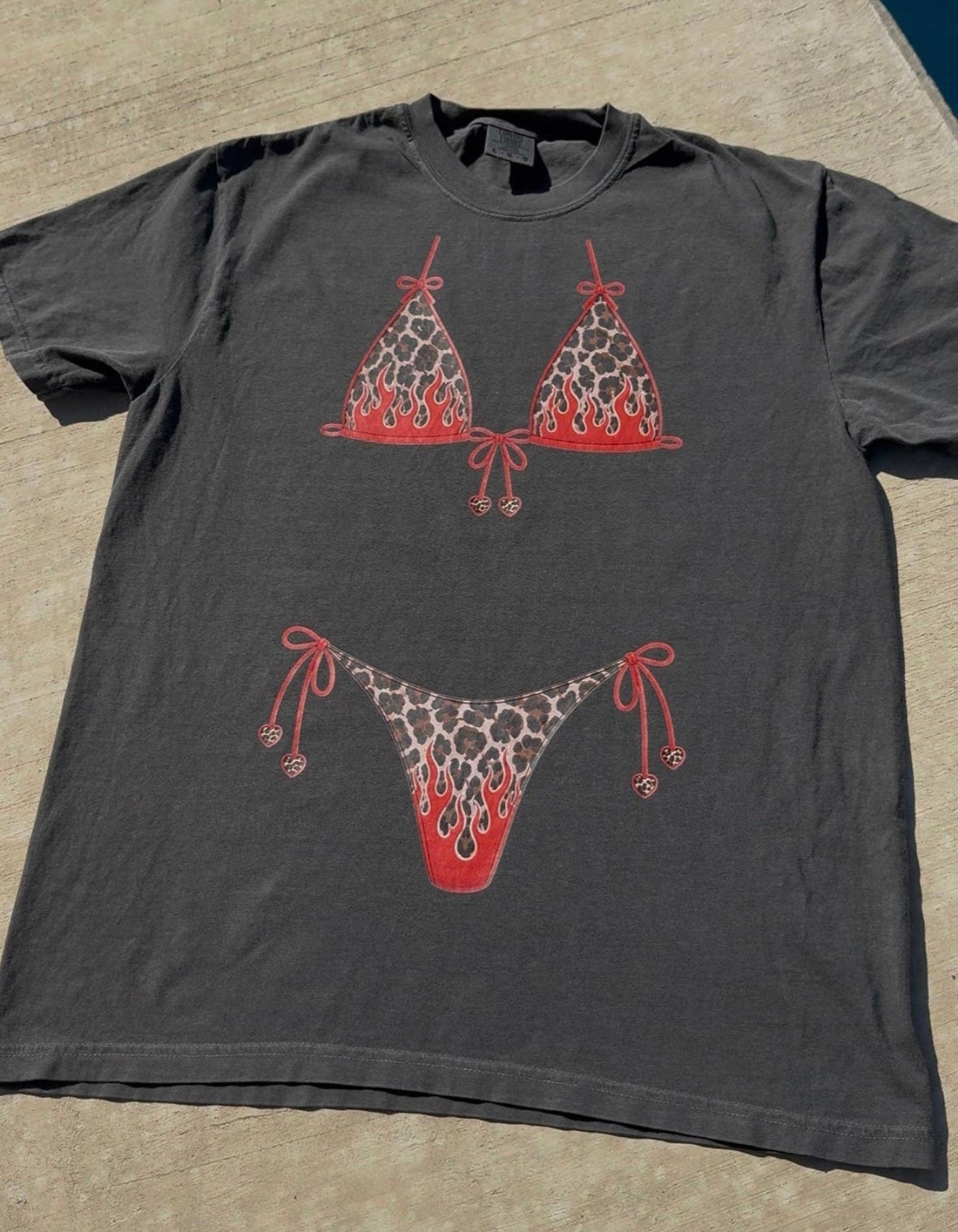 Cheetah Flame Bikini Tee