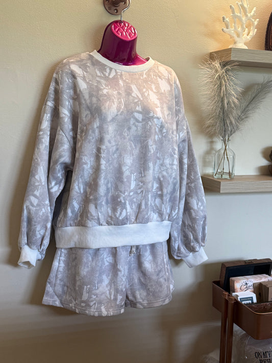 Neutral Camo Lounge Set