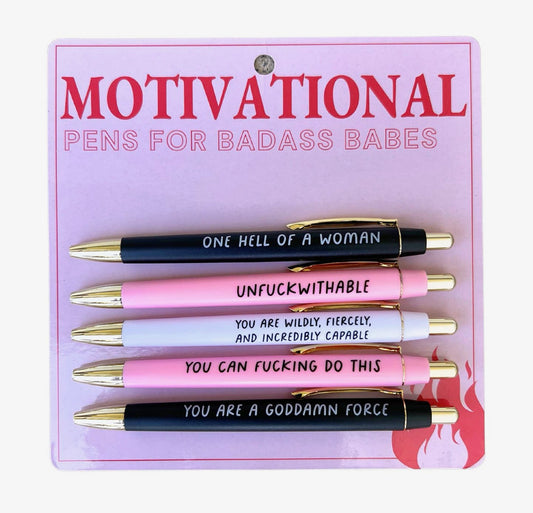 Badass Babe Pen Set