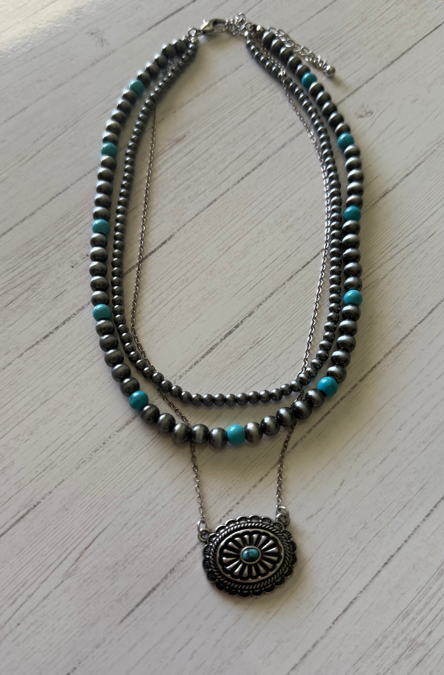 Concho Layered Necklace
