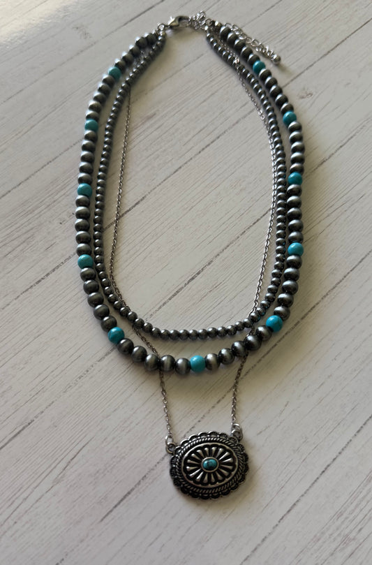 Concho Layered Necklace