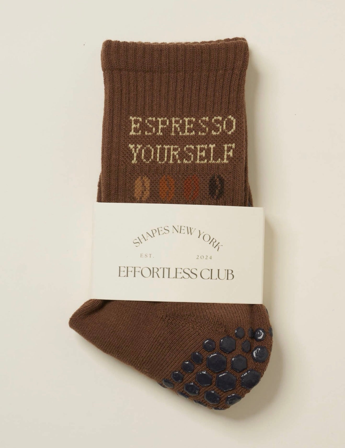 Espresso Yourself Studio Grip Socks