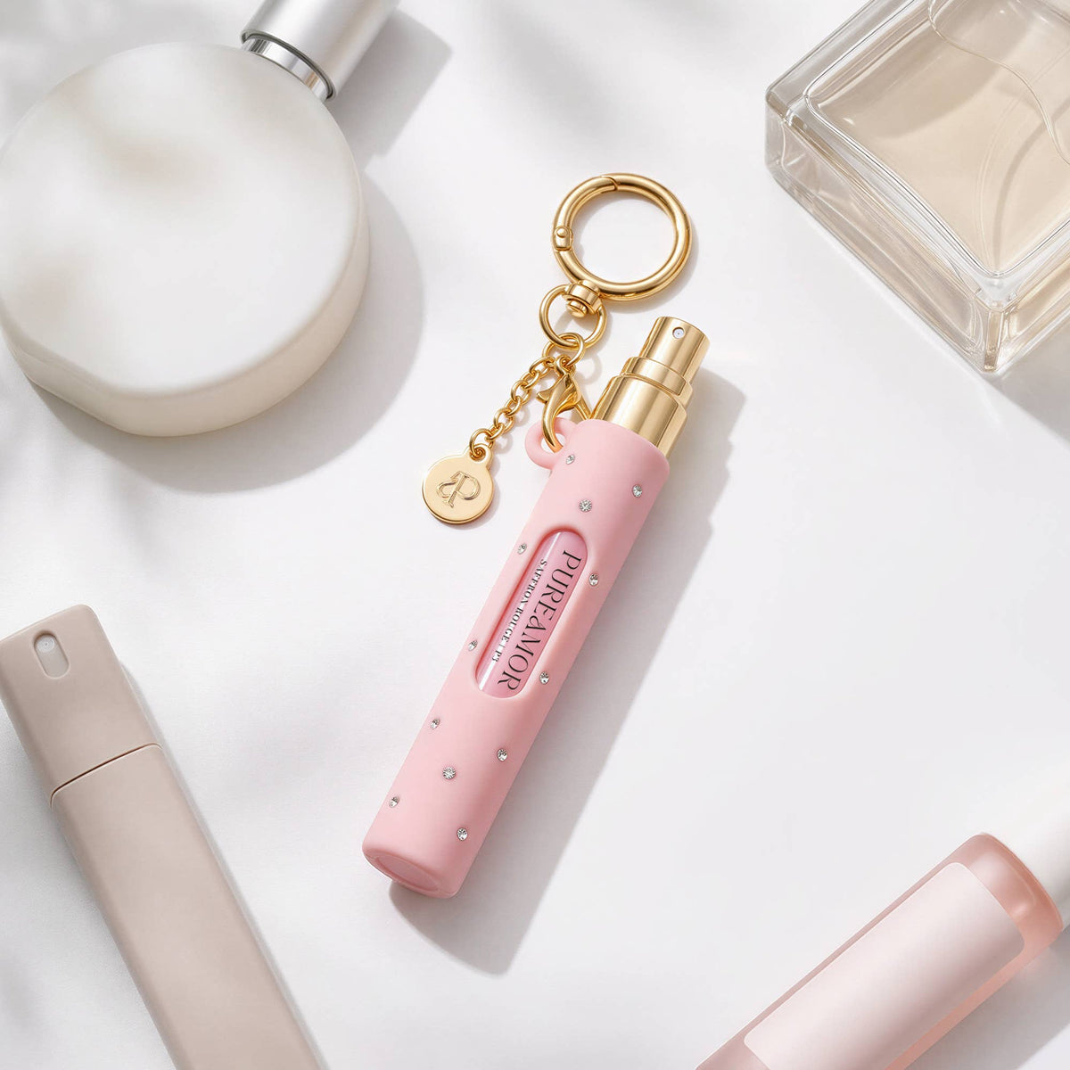 Pureamor 12 mL Travel Spray Perfume Keychain